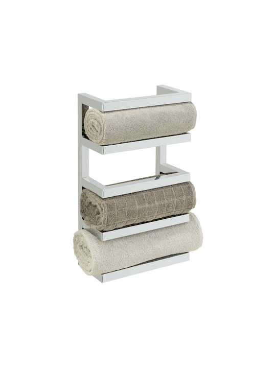 Wenko Καλόγερος Μπάνιου Μονός ​8x8cm Inox Ασημί