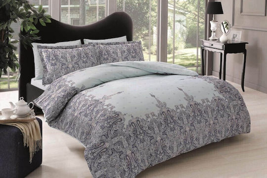 Tac Set Huse Pentru Pilote 200x220cm Dublă Cu 4 Fețe De Pernă & 1 Cearșaf Zafirah
