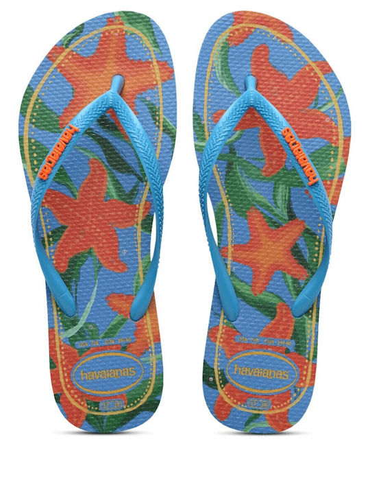 Slim Tropical Damen Zehentrenner in Hellblau Farbe
