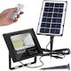Bakaji Waterproof Solar LED Flood Light 10W Cold White 8000K with Photocell and Remote Control IP65
