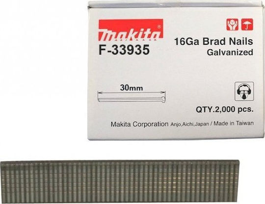 Makita Nails Pin 16ga 30mm Dbn600 2000pcs 1 Pack