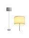 Bakaji Floor Lamp H160xW35cm. with Socket for Bulb E27 Gray
