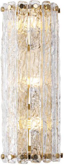 Elmark Lamp Wall with Socket G9 Gold 120x38cm
