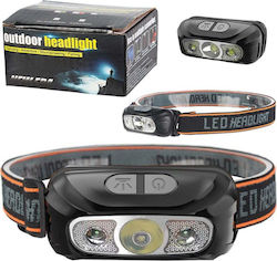 Lean Toys Wasserdicht Stirnlampe LED 180lm Lean Toys Wasserdicht Stirnlampe LED 180lm