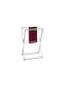 Wenko Bathroom Wall-Mounted Towel Rack Single 53.5x80.5cm Inox Gray