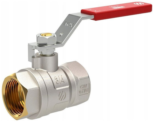 Σφαιρική Βαλβίδα Νερό Dn20 3/4 Gw-gw Sena Va30 Μοχλός Inox