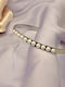 Women's Bracelet Handcuffs made of Steel with Pearls
