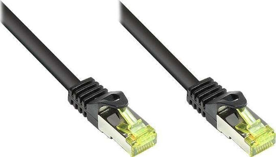 Good Connections S/FTP Кат.7 (10Gbps) Мрежов Кабел Ethernet 0.25м Черен