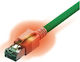 Sacon S/FTP Cat.6a Ethernet Network Cable 0.5m Green 1pcs