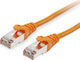 Equip S/FTP Cat.6 (Gigabit) Καλώδιο Δικτύου Ethernet 0.15m Πορτοκαλί