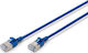 Digitus F/FTP Cat.6a (Gigabit) Καλώδιο Δικτύου Ethernet 0.5m Μπλε