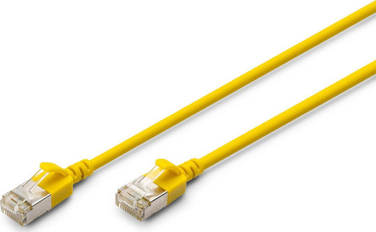Digitus F/FTP Cat.6a (Gigabit) Καλώδιο Δικτύου Ethernet 1.5m Κίτρινο