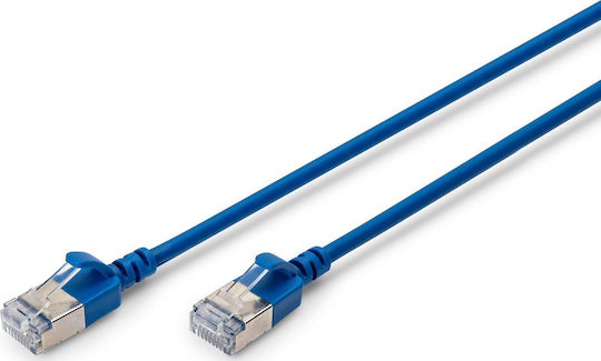 Digitus F/FTP Cat.6a (Gigabit) Καλώδιο Δικτύου Ethernet 1.5m Μπλε