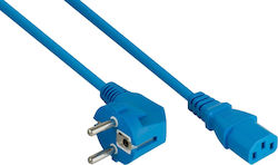 Alcasa IEC C13 - IEC C13 Kabel 3m Blau