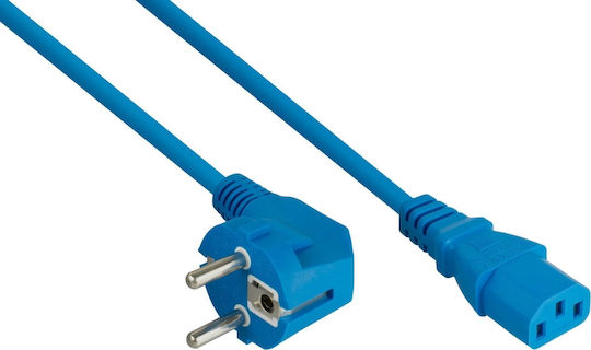 Alcasa IEC C13 - IEC C13 Cable 3m Μπλε