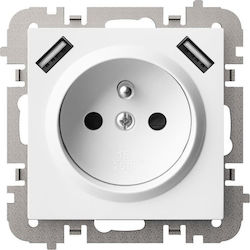 Elektro Plast Einzeln Gemauert Stromsteckdose m...