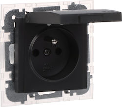 Elektro Plast Μονή Χωνευτή Πρίζα Ρεύματος Στεγα...