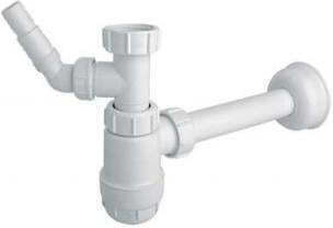 McAlpine Kunststoff Siphon Spülbecken Weiß