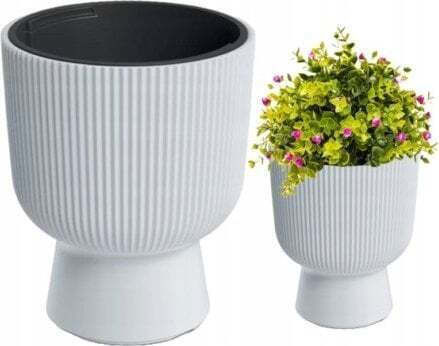 Prosperplast Blumentopf Kunststoff Weiß