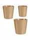 Ibergarden Pflanzentöpfe Keramik Beige 3 Stück