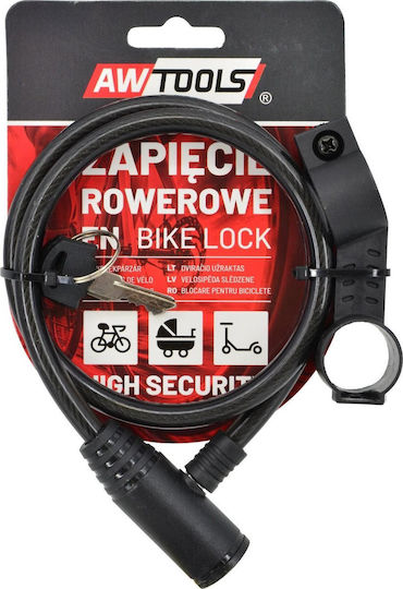 Awtools Fahrradschloss Fi 8 x 65 cm