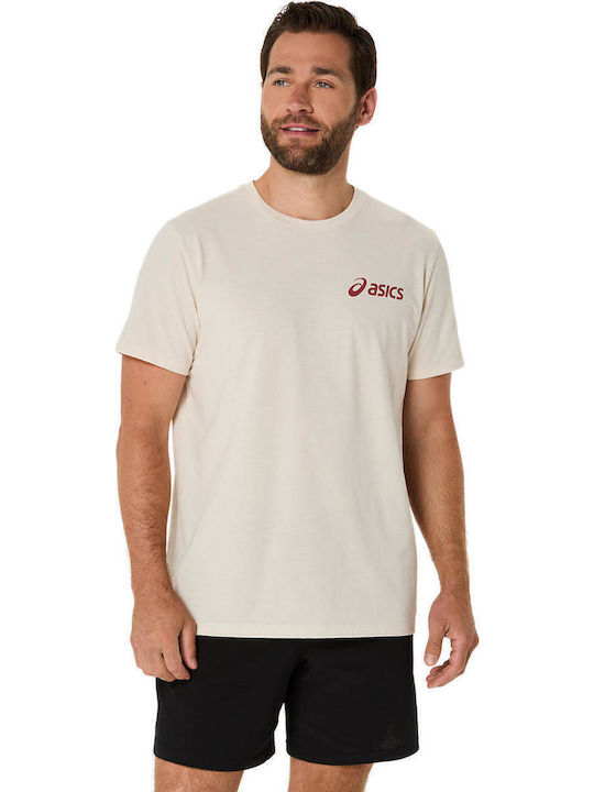 ASICS Αθλητική Μπλούζα Κοντομάνικη Beg