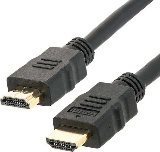Techly HDMI 2.0 Premium High Speed 4K 60Hz HDR Cable HDMI male - HDMI male 5m Μαύρο