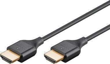 Goobay HDMI 2.0 Premium High Speed 4K 60Hz HDR Cable HDMI male - HDMI male 0.5m Μαύρο