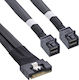 InLine SAS - SAS Cable 75cm Μαύρο