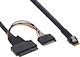 InLine SAS - SAS Cable 50cm Μαύρο