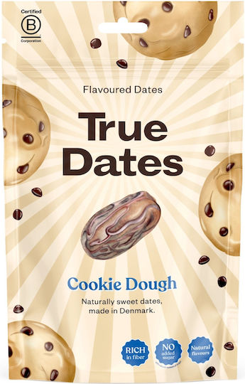 True Dates Creamy Cookie Dough Χουρμάδες Γεύση Ζύμη Μπισκότου Χωρίς Ζάχαρη 100γρ