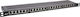 Inline 19" Patch Panel Cat.6a 0.5U 24-Port Dust Protection Black