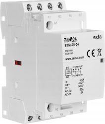 Zamel Модулни Инсталационни Контакти 25a 4r 230v Ac Тип Stm-25-04 Ext10000294