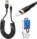 Montis Spirale USB-A zu Lightning Kabel Schwarz 1.5m (6480394)