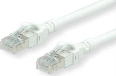 Roline U/UTP Cat.6 (Gigabit) Καλώδιο Δικτύου Ethernet 1m Λευκό