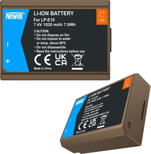 Αναπληρωματική Μπαταρία Newell Newell Lp-e10 Usb-c Canon