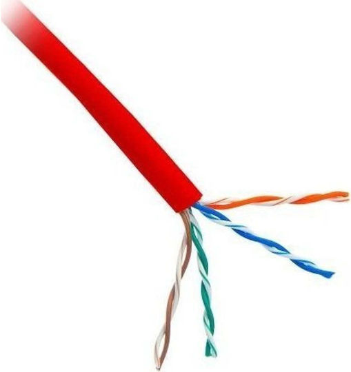Planet U/UTP Cat.5e (Gigabit) Καλώδιο Δικτύου Ethernet 305m Κόκκινο