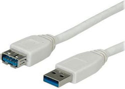 Value 11.99.8977-50 Regular USB 2.0 σε micro USB 0.8m Γκρι