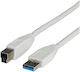 Value Cablu Micro USB Tip Regular USB 2.0 Alb 1.8m 11.99.8870-50 1 Bucată