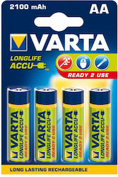Varta Longlife Baterii Zinc AA 1.2V 4buc