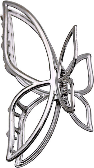 Metall-Schmetterlings-Haarspange 1 Stk. Farbwahl Silber