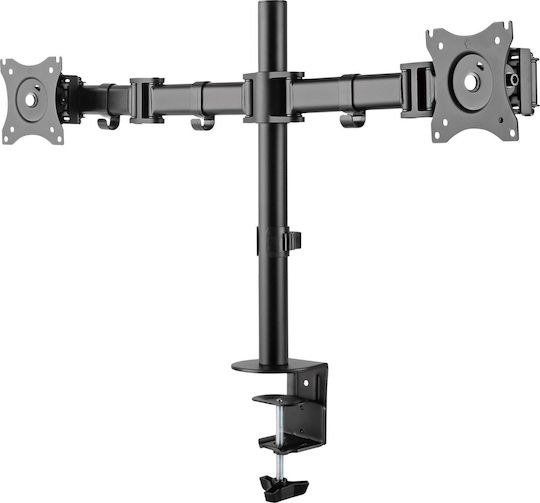 Inline Desktop-Halterung 2x TFT LCD LED bis zu 68cm 27" max. 2x 8kg