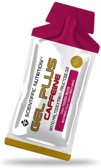 Scientiffic Nutrition Gel Plus Caffeine 80mg Ειδικό Συμπλήρωμα Διατροφής 70gr Red Fruits