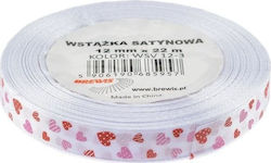 Panglică Satinată Brewis Inimi 12mm 3 Brewis