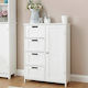 Bakaji Bathroom Cabinet L55xW30xH81cm White