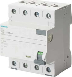 Siemens Ρελέ Διαρροής 4x40A 400V