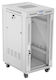 Стоящ шкаф за оборудване Lanberg 19" 22U 600x800 сив със стъклена врата Lanberg в разглобен вид