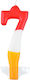 Arpex Party Time Candle Number 7 Red-White-Yellow Arpe1414
