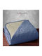 Go Smart Home Покривало Единично Blue Raph-cream 160x220см