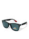 Riverio Men's Sunglasses with Black Plastic Frame and Black Polarized Lens